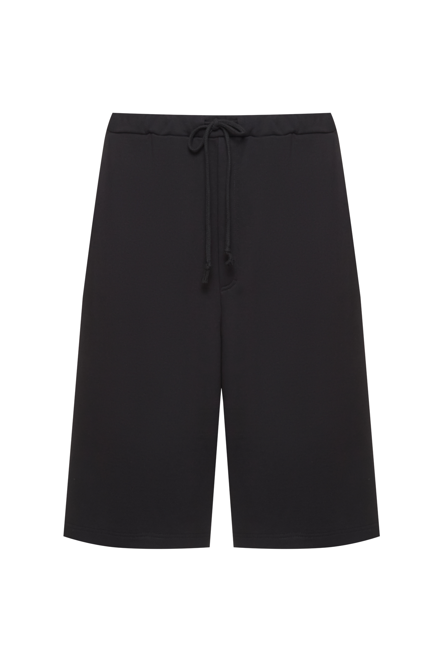 Black long boxy shorts (unisex)