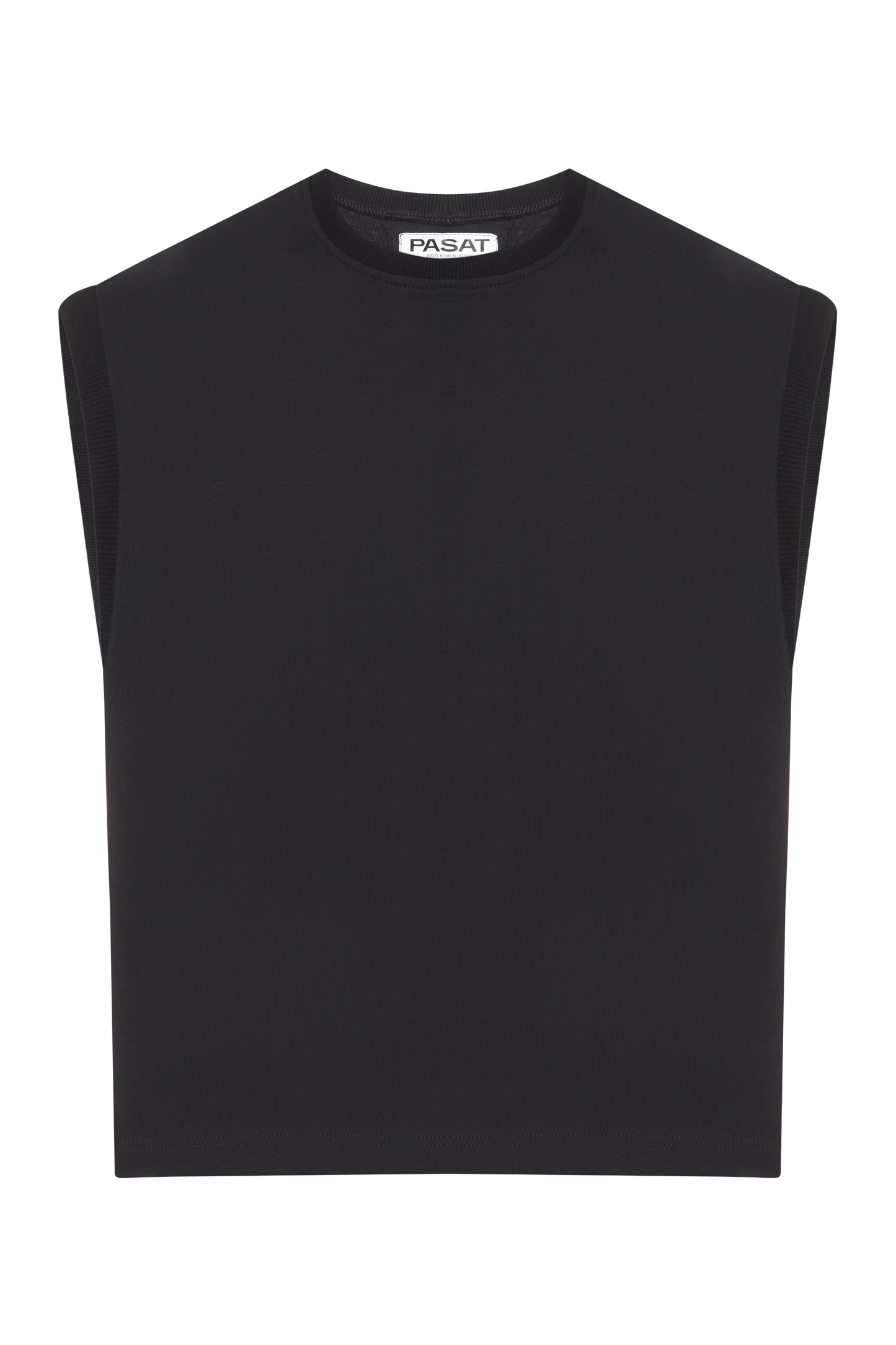 Black muscle tee