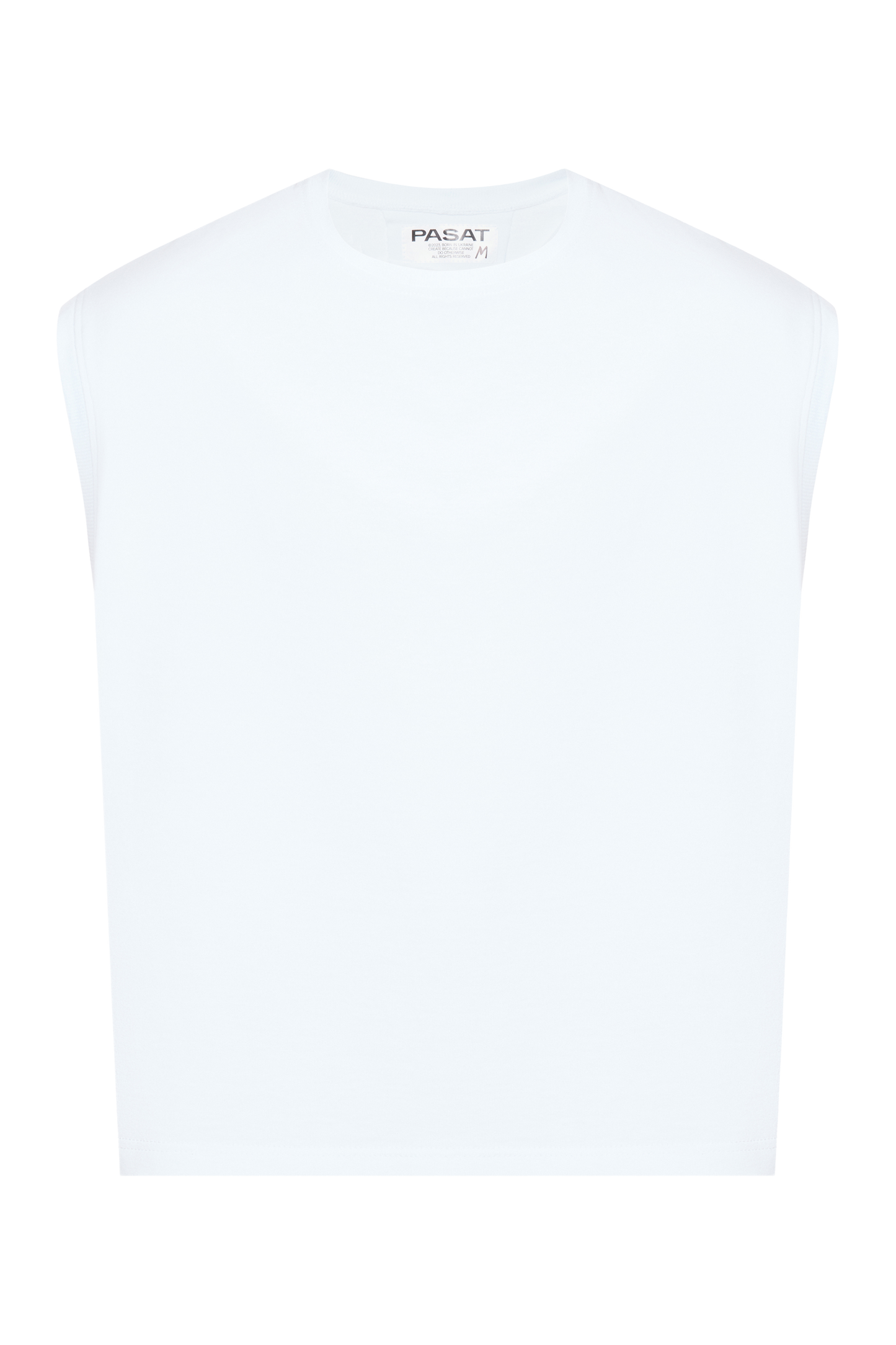 White muscle tee