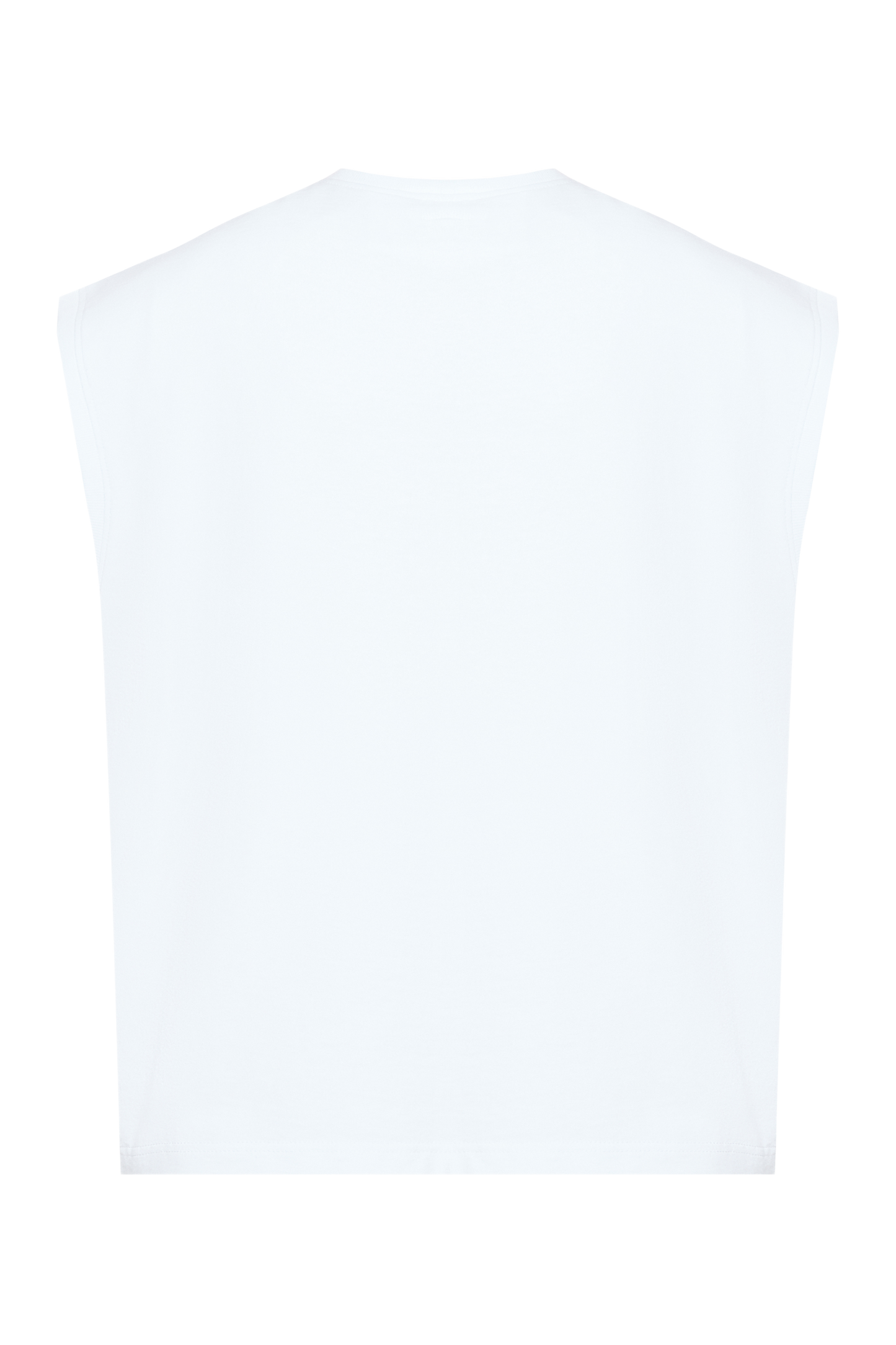 White muscle tee