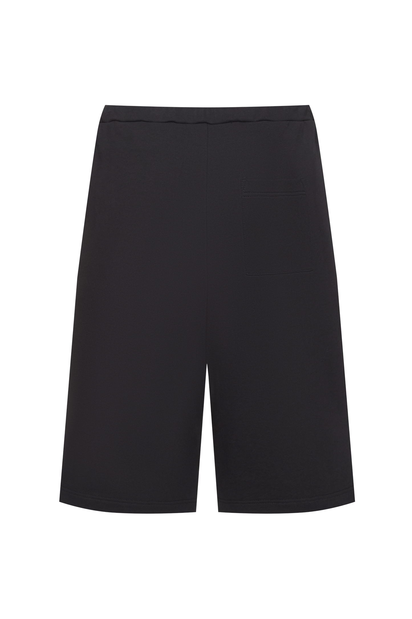 Black long boxy shorts (unisex)