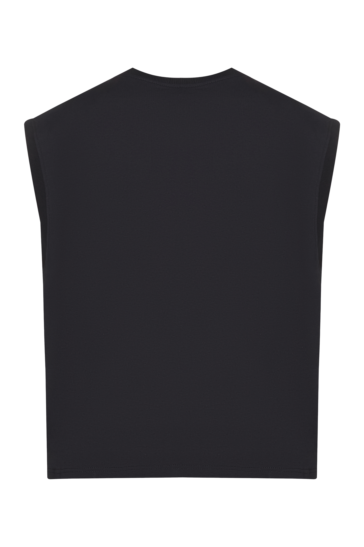 Black muscle tee