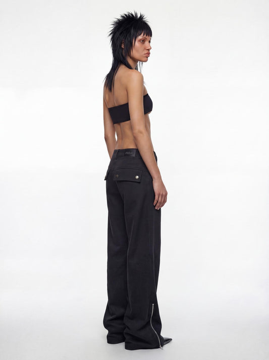 ZIP DARK JEANS(unisex)