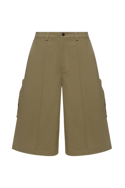 Khaki cargo shorts (unisex)