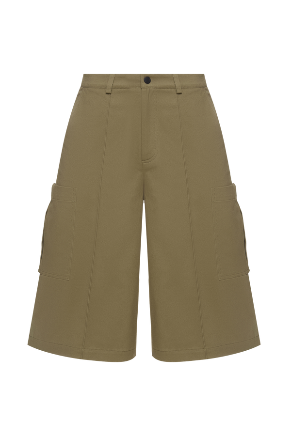 Khaki cargo shorts (unisex)