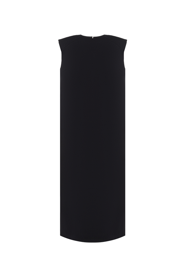 Dress with shoulder pads 