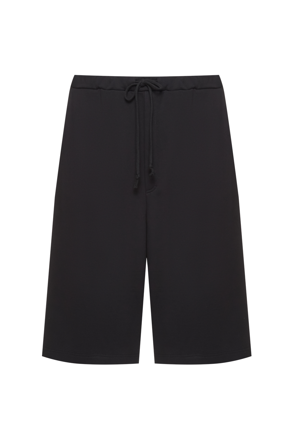 Black long boxy shorts (unisex)