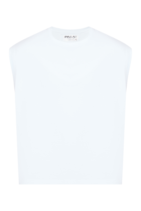 White muscle tee 