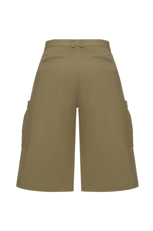 Khaki cargo shorts (unisex)