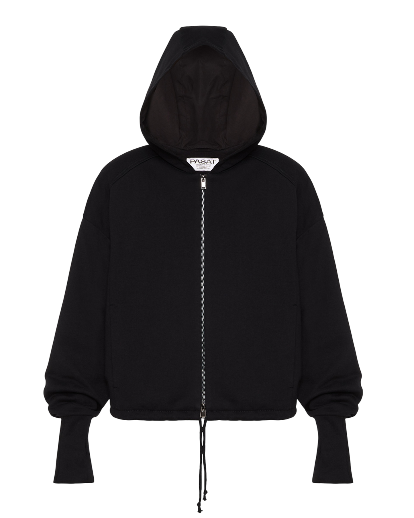 ZIP HOODIE with SHOULDER PADS