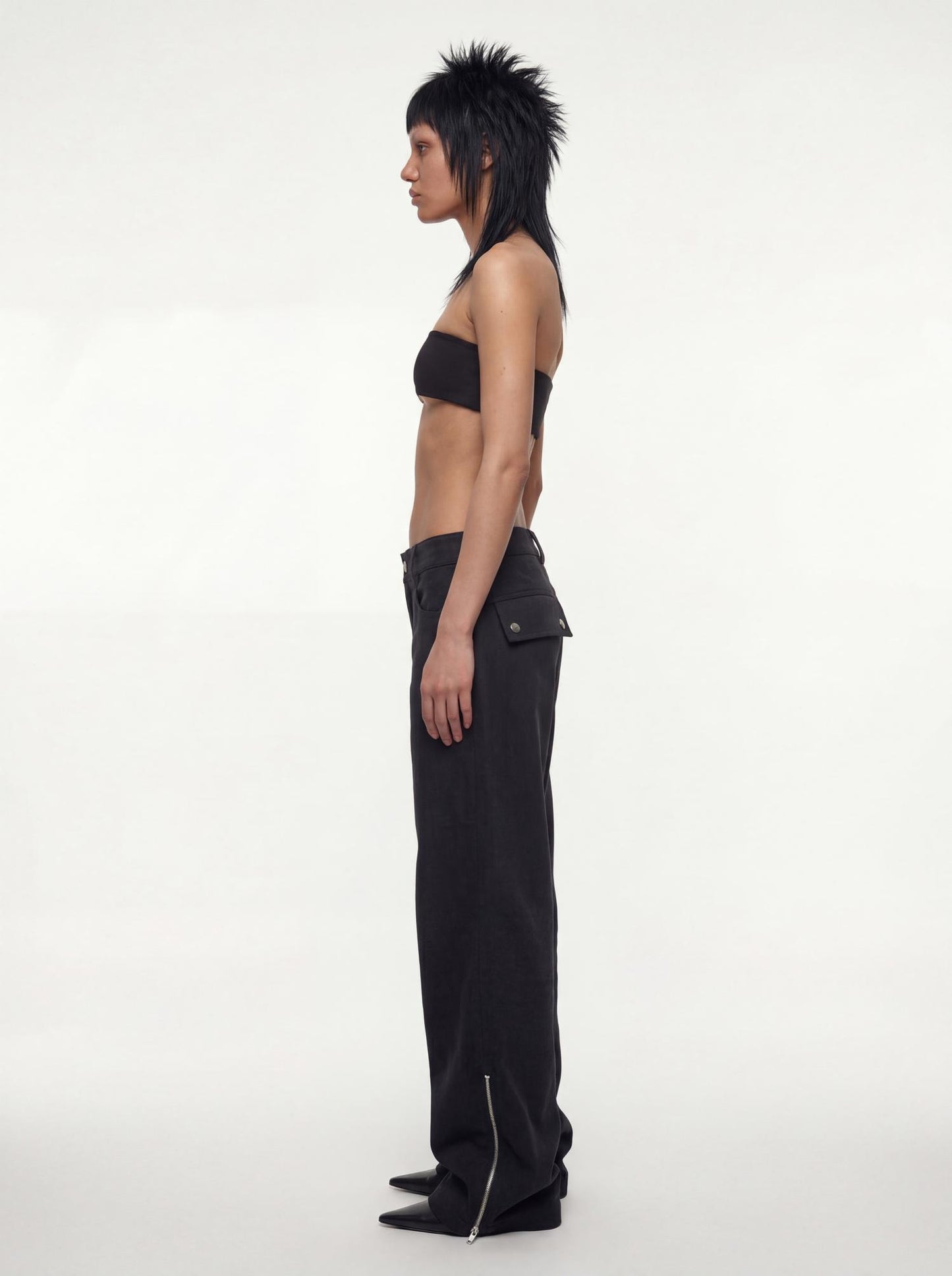 ZIP DARK JEANS(unisex)