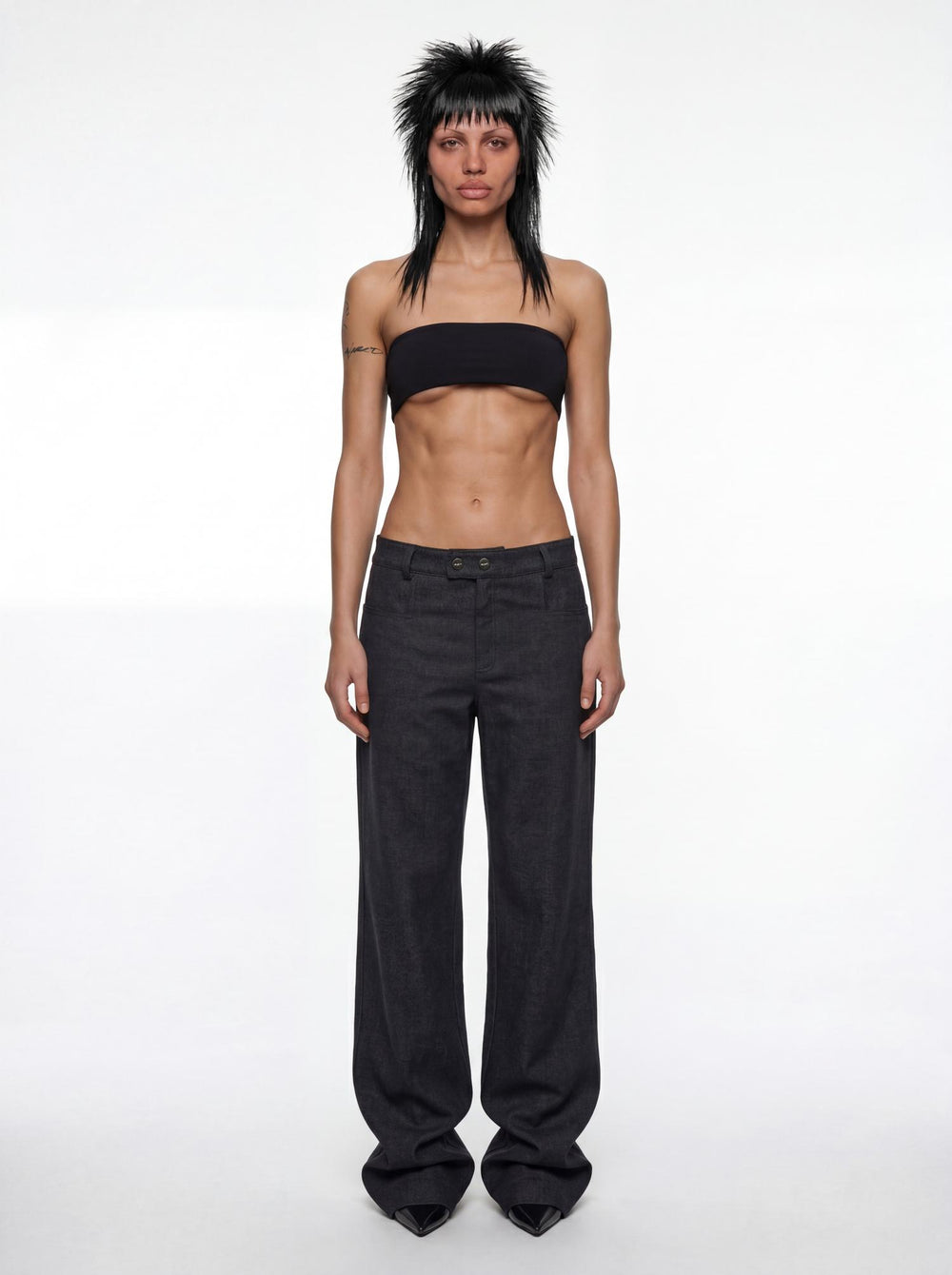 ZIP DARK JEANS(unisex)